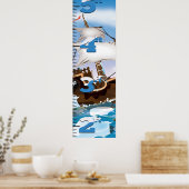Ice Breaker Ship Growth Chart Poster (Keuken)