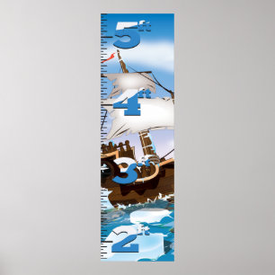 Ice Breaker Ship Growth Chart Poster