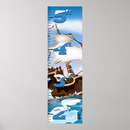 Ice Breaker Ship Growth Chart Poster (Voorkant)