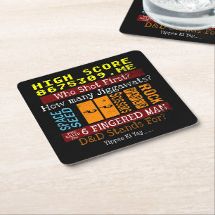 Ice Breaker Trivia vraagt Conversmelting Starter Kartonnen Onderzetters