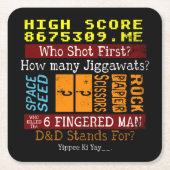 Ice Breaker Trivia vraagt Conversmelting Starter Kartonnen Onderzetters (Voorkant)