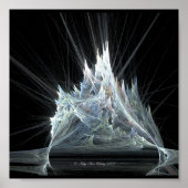 Ice Castle Fractal van Kat Ann Poster (Voorkant)