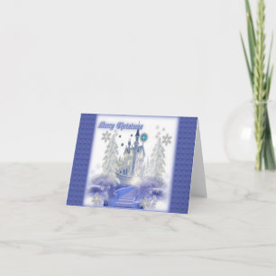 Ice Castle-Kaart voor kerstmis Feestdagen Kaart