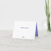 Ice Castle-Kaart voor kerstmis Feestdagen Kaart (Achterkant)