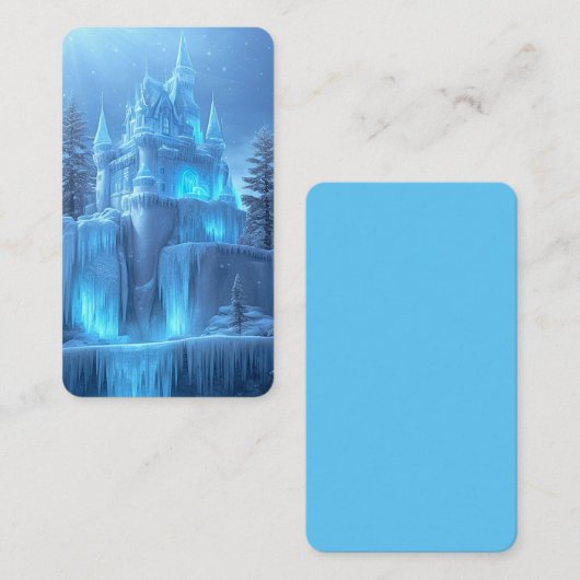 Ice Castle of Frozen Dreams Bladwijzer Visitekaartje (Voorkant / Achterkant)