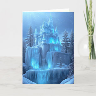 Ice Castle of Frozen Dreams Feestdagen Kaart