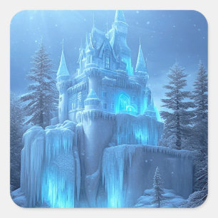 Ice Castle of Frozen Dreams Vierkante Sticker
