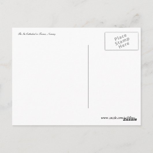 Ice Cathedral Briefkaart (Achterkant)