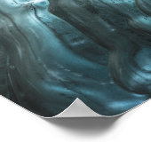 Ice Cave Wall Patronen Poster (Hoek)
