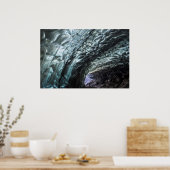 Ice Cave Wall Patronen Poster (Keuken)