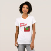 Ice Chest Beer Cooler Prettige feestdagen T-shirt (Voorkant volledig)
