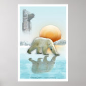 "ICE CHIEF" Polar Beer & totem Pole Art Poster (Voorkant)