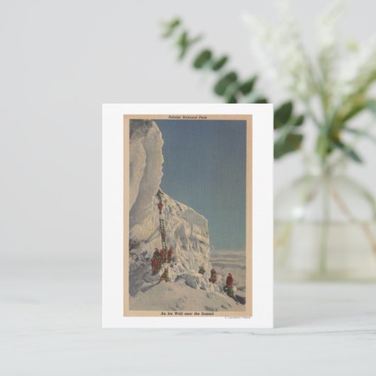 Ice climate bers in Rainier National Park, Washing Briefkaart (Staand voorkant)