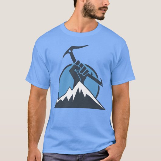 Ice Climbing Power girl T-shirt (Voorkant)