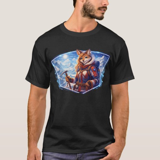 Ice Climbing Vixen T-shirt (Voorkant)