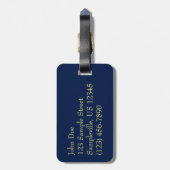 Ice Coated Pine Needles Winter Botanisch Bagagelabel (Achterkant verticaal)