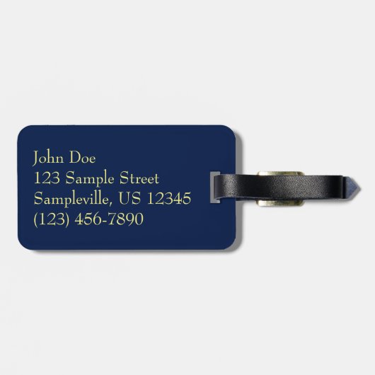 Ice Coated Pine Needles Winter Botanisch Bagagelabel (Achterkant horizontaal)