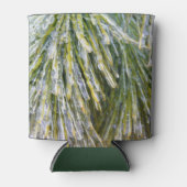 Ice Coated Pine Needles Winter Botanisch Blikjeskoeler (Voorkant)