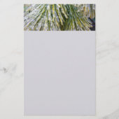 Ice Coated Pine Needles Winter Botanisch Briefpapier (Voorkant)