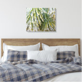 Ice Coated Pine Needles Winter Botanisch Canvas Afdruk (Insitu (Slaapkamer))