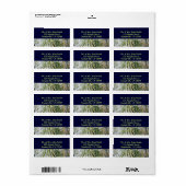 Ice Coated Pine Needles Winter Botanisch Etiket (Full Sheet)