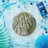 Ice Coated Pine Needles Winter Botanisch Papieren Bordje (Feest)