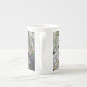 Ice Coated Pine Needles Winter Botanisch Porselein Kop (Achterkant)