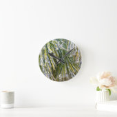 Ice Coated Pine Needles Winter Botanisch Ronde Klok (Huis)