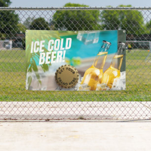 Ice Cold Beer Convenience Store-gasstation Spandoek