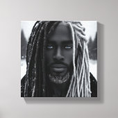 Ice Cold Black Power Stretched Canvas Afdruk (Voorkant)