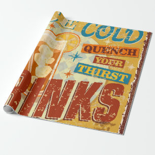 Ice Cold Drink metaalteken. , soda, Cadeaupapier