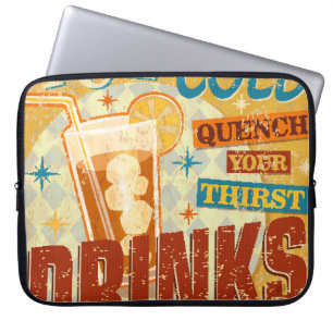 Ice Cold Drink metaalteken. , soda, Laptop Sleeve
