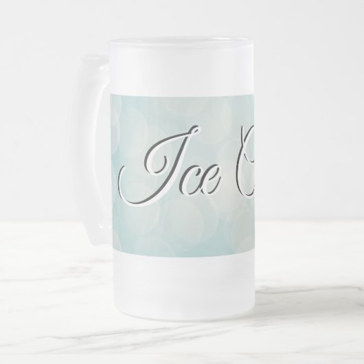 Ice Cold frosted mok voor je favoriete drank (Voorkant links)