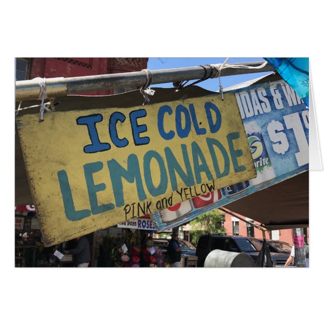 Ice Cold Lemonade, Street Fair Upper West Side NYC (Voorkant Horizontaal)