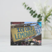 Ice Cold Lemonade, Street Fair Upper West Side NYC Briefkaart (Staand voorkant)