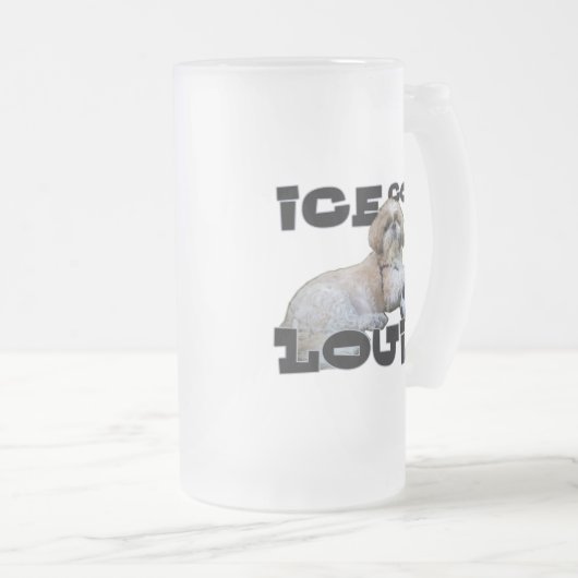 ICE COLD LOUIE MATGLAS BIERPUL (Voorkant rechts)