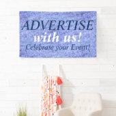 ICE COLD naadloos patroon + uw ideeën Spandoek (Insitu)