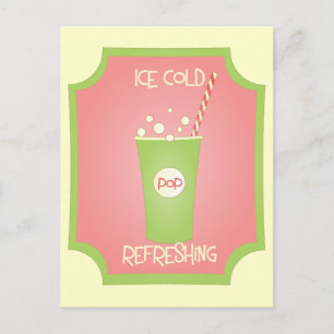 Ice Cold Refreshing Pop Briefkaart