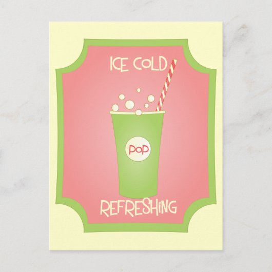Ice Cold Refreshing Pop Briefkaart (Voorkant)