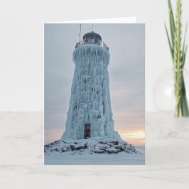 Ice covered lighthouse kaart