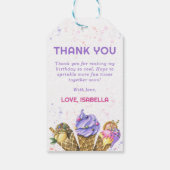 Ice Cream 1e verjaardag Cadeaulabel (Achterkant)