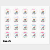 Ice Cream 1e verjaardag Ronde Sticker (Vel)