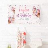 Ice Cream 1e verjaardag Spandoek (Insitu)