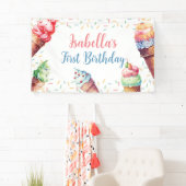 Ice Cream 1e verjaardag Spandoek (Insitu)