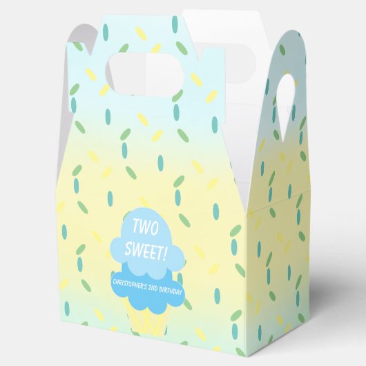 Ice Cream 2e verjaardag Bedankdoosjes (Geopend)