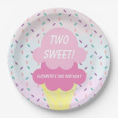 Ice Cream 2e verjaardag Papieren Bordje (Voorkant)