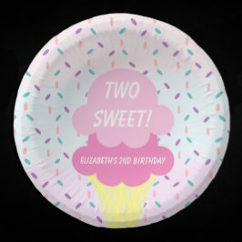 Ice Cream 2e verjaardag Papieren Kommen