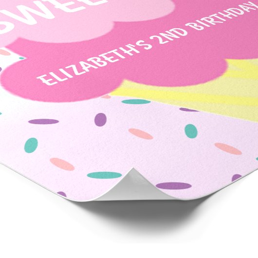 Ice Cream 2e verjaardag Poster (Hoek)