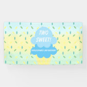 Ice Cream 2e verjaardag Spandoek (Horizontaal)