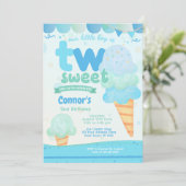 Ice Cream 2e verjaardagsfeestje Kaart (Staand voorkant)